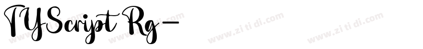 TYScript Rg字体转换 TYScript Rg字体转换